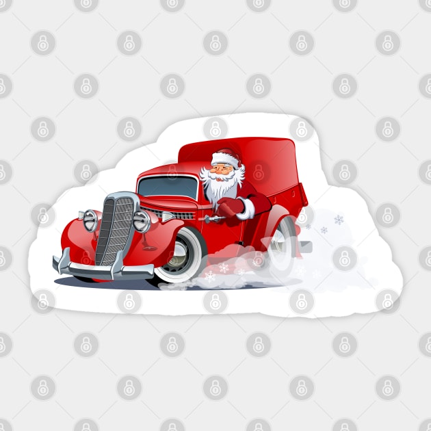 Cartoon Christmas truck Sticker by Mechanik